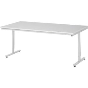 Rau ESD-Arbeitstisch Adlatus, elektrisch höhenverstellbar, 28 mm Spanplatte mit Melaminbelag, bis 150 kg, B 2000 x T 1000 x H 720-1120 mm, lichtgrau Rau ESD-Arbeitstisch Adlatus, elektrisch höhenverstellbar, 28 mm Spanplatte mit Melaminbelag, bis 150 kg, B 2000 x T 1000 x H 720-1120 mm, lichtgrau