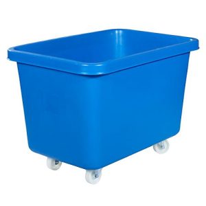 Rechteckbehälter, Kunststoff, fahrbar, 227 l, blau Rechteckbehälter, Kunststoff, fahrbar, 227 l, blau