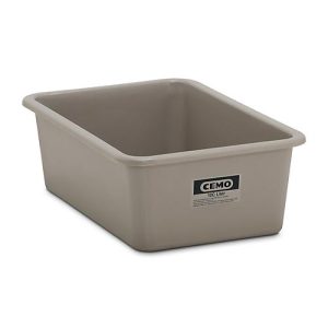 Rechteckbehälter Standard, GFK, 100 l, grau Rechteckbehälter Standard, GFK, 100 l, grau