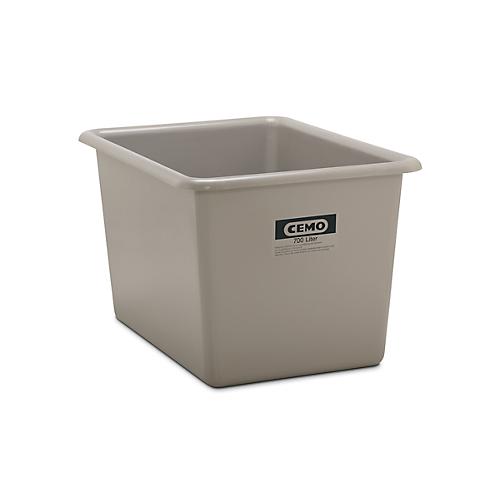 Rechteckbehälter Standard, GFK, 700 l, grau
