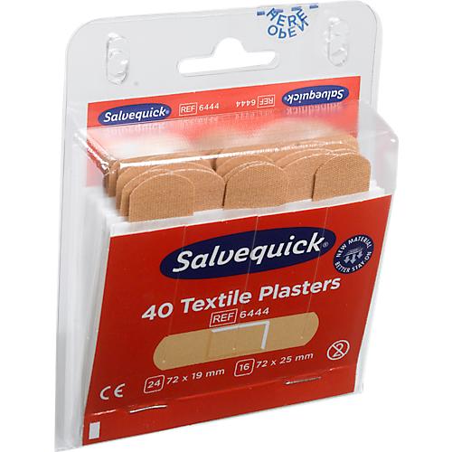 Refill-Einsatz Salvequick® 6444, für Pflasterspender & Pflasterbox, 40 Pflasterstrips, elastisch