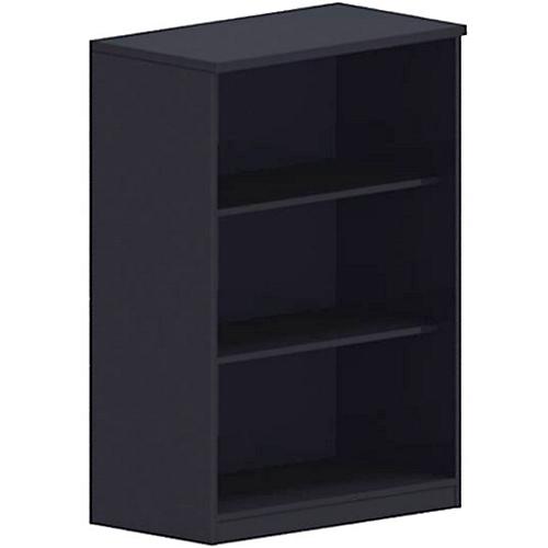 Regal BEXXSTAR, 3 Ordnerhöhen, B 800 x T 445 x H 1155 mm, schwarz