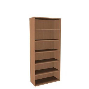 Regal, einteilig, B 1000 mm, 6 OH, Buche-Dekor Regal, einteilig, B 1000 mm, 6 OH, Buche-Dekor