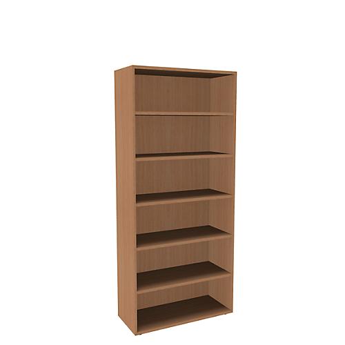 Regal, einteilig, B 1000 mm, 6 OH, Buche-Dekor