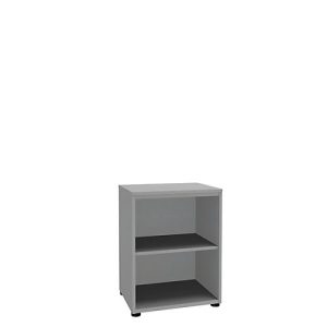 Regal, einteilig, B 600 mm, 2 OH, silber Regal, einteilig, B 600 mm, 2 OH, silber