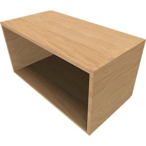 Regal QUANDOS BOX, 1 Ordnerhöhe, B 1000 x T 420 x H 374 mm, Eiche Masonic