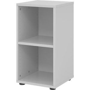 Regale Breno, 2 OH, 28 kg je Boden, B 400 x T 400 x H 748 mm, Spanplatte, lichtgrau Regale Breno, 2 OH, 28 kg je Boden, B 400 x T 400 x H 748 mm, Spanplatte, lichtgrau