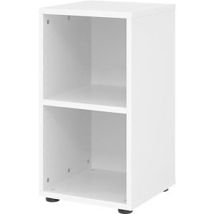 Regale Breno, 2 OH, 28 kg je Boden, B 400 x T 400 x H 748 mm, Spanplatte, weiß Regale Breno, 2 OH, 28 kg je Boden, B 400 x T 400 x H 748 mm, Spanplatte, weiß