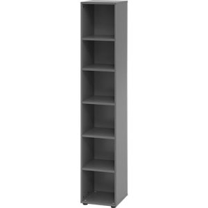 Regale Breno, 6 OH, 28 kg je Boden, B 400 x T 400 x H 2156 mm, Spanplatte, graphit Regale Breno, 6 OH, 28 kg je Boden, B 400 x T 400 x H 2156 mm, Spanplatte, graphit