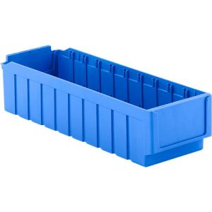 Regalkasten SSI Schäfer RK 521, für Regaltiefe 500 mm, unterteilbar in 10 Fächer, Etikettenhalter, geschlossen, L 508 x B 162 x H 115 mm, PS, blau Regalkasten SSI Schäfer RK 521, für Regaltiefe 500 mm, unterteilbar in 10 Fächer, Etikettenhalter, geschlossen, L 508 x B 162 x H 115 mm, PS, blau