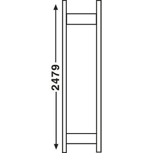 Regalsystem R 3000, Rahmen, H 2490 x T 300 mm Regalsystem R 3000, Rahmen, H 2490 x T 300 mm