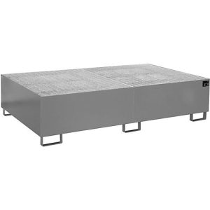 Regalwanne Typ RW/GR 2200-2, mit Gitterrost, grau RAL7005 Regalwanne Typ RW/GR 2200-2, mit Gitterrost, grau RAL7005