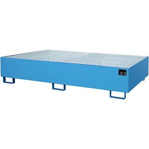 Regalwanne Typ RW/GR 2700-2, mit Gitterrost, blau RAL5012 Regalwanne Typ RW/GR 2700-2, mit Gitterrost, blau RAL5012