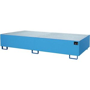 Regalwanne Typ RW/GR 2700-3, mit Gitterrost, blau RAL5012 Regalwanne Typ RW/GR 2700-3, mit Gitterrost, blau RAL5012