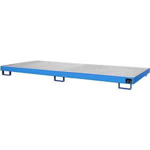Regalwanne Typ RW/GR 3300-1, mit Gitterrost, blau RAL5012 Regalwanne Typ RW/GR 3300-1, mit Gitterrost, blau RAL5012