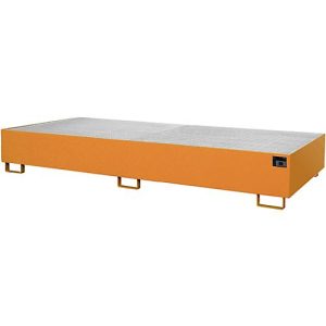 Regalwanne Typ RW/GR 3300-2, mit Gitterrost, orange RAL2000 Regalwanne Typ RW/GR 3300-2, mit Gitterrost, orange RAL2000