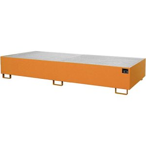 Regalwanne Typ RW/GR 3300-3, mit Gitterrost, orange RAL2000 Regalwanne Typ RW/GR 3300-3, mit Gitterrost, orange RAL2000