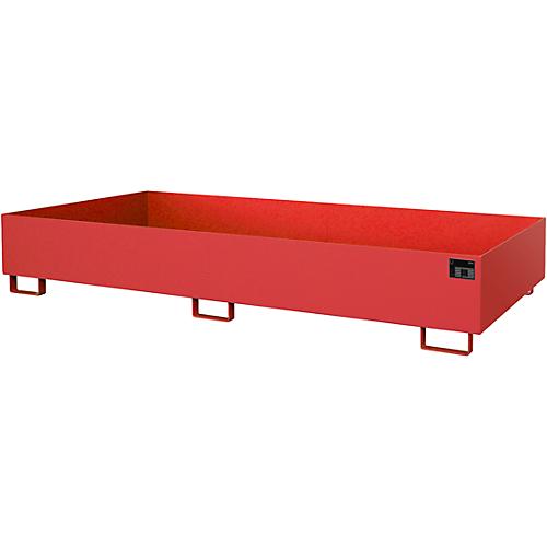 Regalwanne Typ RW/RW 2700-2, ohne Gitterrost, rot RAL3000