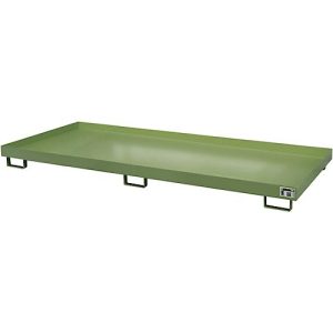 Regalwanne Typ RW/RW 3300-1, ohne Gitterrost, grün RAL6011 Regalwanne Typ RW/RW 3300-1, ohne Gitterrost, grün RAL6011