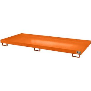 Regalwanne Typ RW/RW 3300-1, ohne Gitterrost, orange RAL2000 Regalwanne Typ RW/RW 3300-1, ohne Gitterrost, orange RAL2000