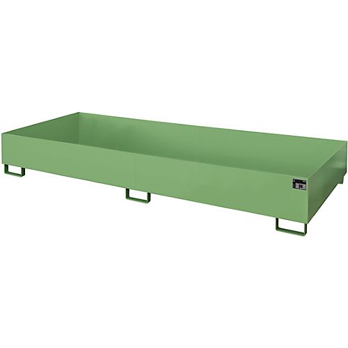 Regalwanne Typ RW/RW 3300-2, ohne Gitterrost, grün RAL6011