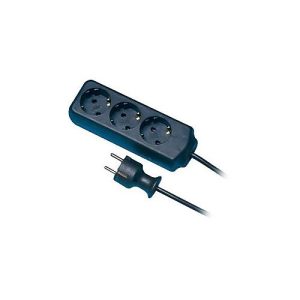 REV – Steckdosenleiste – Wechselstrom 250 V – 3500 Watt – Ausgangsanschlüsse: 3 – Schwarz REV – Steckdosenleiste – Wechselstrom 250 V – 3500 Watt – Ausgangsanschlüsse: 3 – Schwarz