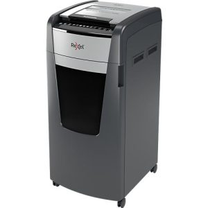 Rexel Optimum AutoFeed+ 600M Aktenvernichter P5, Vollautomatik, Mikroschnitt 2 x 15 mm, 110 l, 600 Blatt Schnittleistung, mit Rollen, schwarz Rexel Optimum AutoFeed+ 600M Aktenvernichter P5, Vollautomatik, Mikroschnitt 2 x 15 mm, 110 l, 600 Blatt Schnittleistung, mit Rollen, schwarz