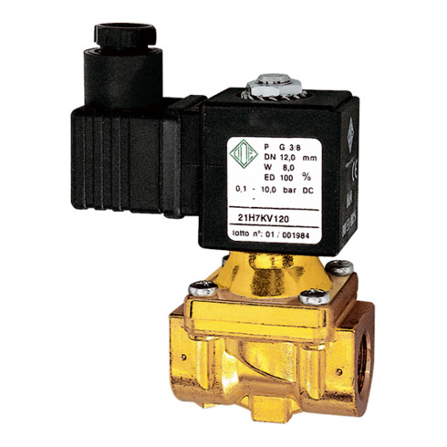 Riegler 2/2-MV,MS,NC,vorge.,230-240V,50-60Hz,16VA,FKM,G3/8,PN0,1-20bar