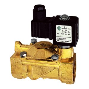 Riegler 2/2-MV,MS,NC,vorge.,24V DC,8W,NBR,G3/4,PN0,2-16bar