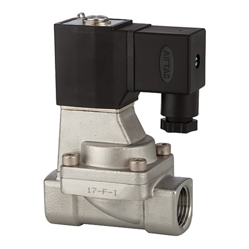 Riegler 2/2-Wege-MV., ES, NC, vorg.,230 V,50 Hz, G 1/2, PN 0,5-10 bar