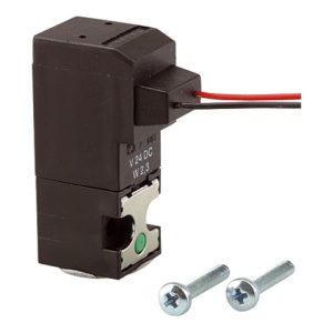 Riegler 3/2-Mini-Magnetventil direktgesteuert NC, 24 VDC, Kabel 30 cm