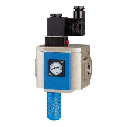 Riegler 3/2-Wege-Anfahrventil »G«, 24 V DC, BG 400, G 1/2, PE 2,5 - 9 bar