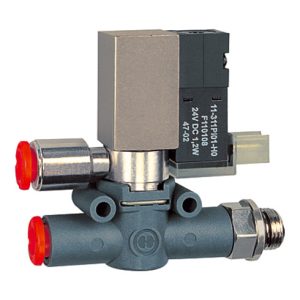Riegler 3/2-Wege-Magnetventil, geführte Entl. Schl.-Gew. G1/8 Schl.6 NC
