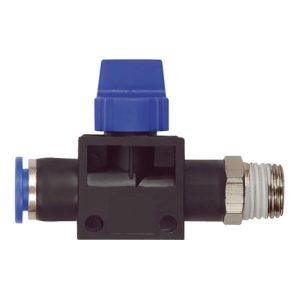 Riegler 3/2-Wegeventil »Blaue Serie«, Steckanschluss, R 1/8 außen Ø 6mm Riegler 3/2-Wegeventil »Blaue Serie«, Steckanschluss, R 1/8 außen Ø 6mm