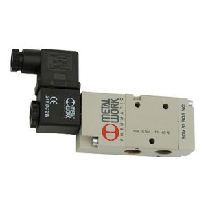Riegler 3/2-Wegeventil, elektropneu., monostabil, G 1/4, NC, 230 V, 50 Hz