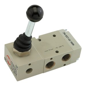 Riegler 3/2-Wegeventil, man. 90° Hebel bistabil G 1/2