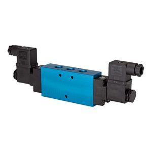 Riegler 5/2-Wegeventil beidseitig elektromagnetisch, bistabil G1/2 24VDC