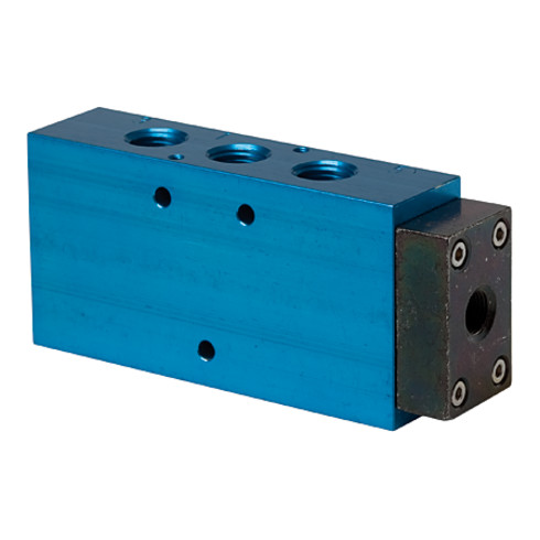 Riegler 5/2-Wegeventil, einseitig pneumatisch, monostabil, G 1/4, DN 7,5