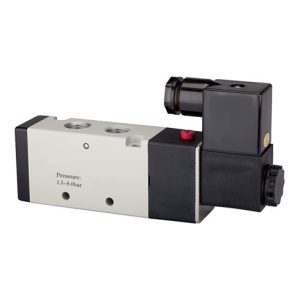 Riegler 5/2-Wegeventil elektropn. »4V« monost., G1/4, 230V 50Hz 1300l/min Riegler 5/2-Wegeventil elektropn. »4V« monost., G1/4, 230V 50Hz 1300l/min