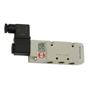Riegler 5/2-Wegeventil, elektropneumat., monostabil, G 1/8, 230 V, 50 Hz