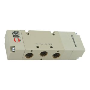 Riegler 5/3-Wegeventil, pneumatisch, G 3/8, Mitte entlüftet Riegler 5/3-Wegeventil, pneumatisch, G 3/8, Mitte entlüftet