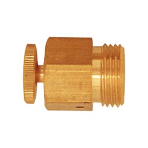 Riegler Ablass- und Entlüftungsventil, Messing, gerade Form, G 1/4