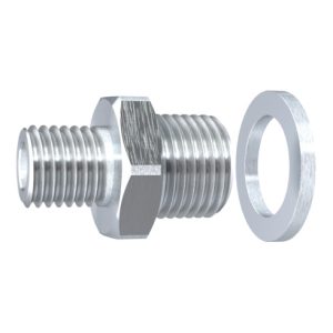 Riegler Anschlussnippel für Flachsauger, rund »PFG «, G 1/4 AG, Ø 60-80 mm Riegler Anschlussnippel für Flachsauger, rund »PFG «, G 1/4 AG, Ø 60-80 mm