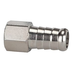 Riegler Aufschraubschlauchtülle, G 1/8 i., für Schlauch LW 6, MS vern. Riegler Aufschraubschlauchtülle, G 1/8 i., für Schlauch LW 6, MS vern.