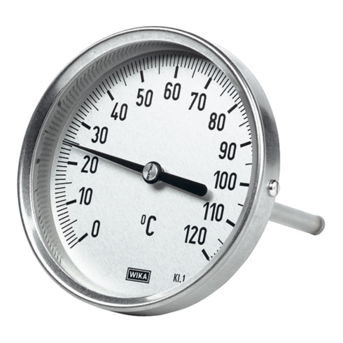 Riegler Bimetallthermom., hochw. Ausfür, L1=100/L2=80, Ø63, -30°C bis 50°C