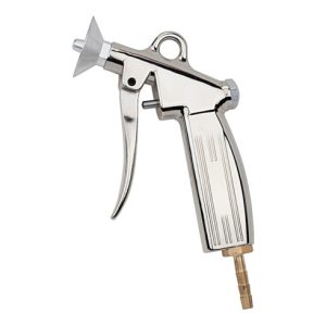Riegler Blaspistole, Schutzschild, Alu-Druckguss vernickelt, Tülle LW 9