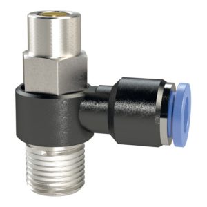 Riegler Drosselrückschlagventil »Blaue Serie«, Abluftdros., R 1/8 a. Ø8mm Riegler Drosselrückschlagventil »Blaue Serie«, Abluftdros., R 1/8 a. Ø8mm