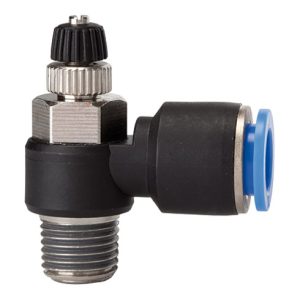 Riegler Drosselrückschlagventil »Blaue Serie«, Zuluftdros., R 1/2 a. Ø8mm Riegler Drosselrückschlagventil »Blaue Serie«, Zuluftdros., R 1/2 a. Ø8mm