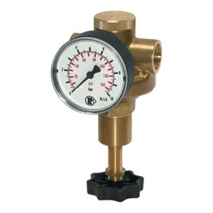 Riegler Druckregler für Wasser, inkl. Manometer, G 1/2, 0,5 – 6 bar Riegler Druckregler für Wasser, inkl. Manometer, G 1/2, 0,5 – 6 bar