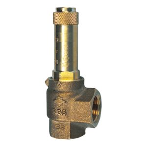 Riegler Eck-Sicherheitsventil, Sattdampf, G 1 1/4, Ansprechdruck 1 bar Riegler Eck-Sicherheitsventil, Sattdampf, G 1 1/4, Ansprechdruck 1 bar